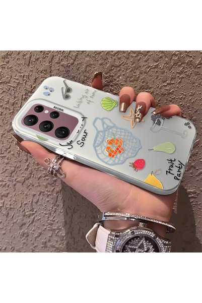 PATTERNOVA Samsung Galaxy S22 Ultra Compatible Shatterproof Silicone Beautiful Flower Pattern Printed Cover Shock Absorbing Protection