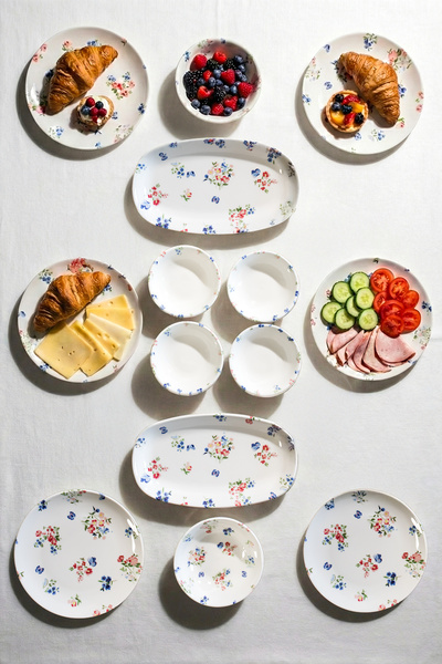 Porsima 4270 Pure 14 Parça Porselen Kahvaltı Seti 6 Kişilik Kahvaltı Takımı