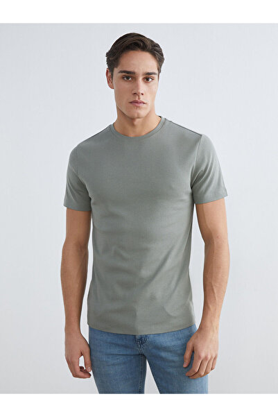 LC Waikiki قم بإنشاء أسلوبك من متجر UZG، تي شيرت رجالي من القطن الممشط بياقة ...