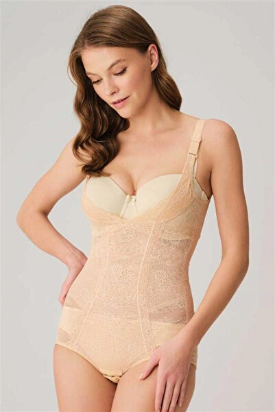 Anıl Lingerie Women's Beige Slimming Waist Slimming Bottom Hooked Badi Corset...