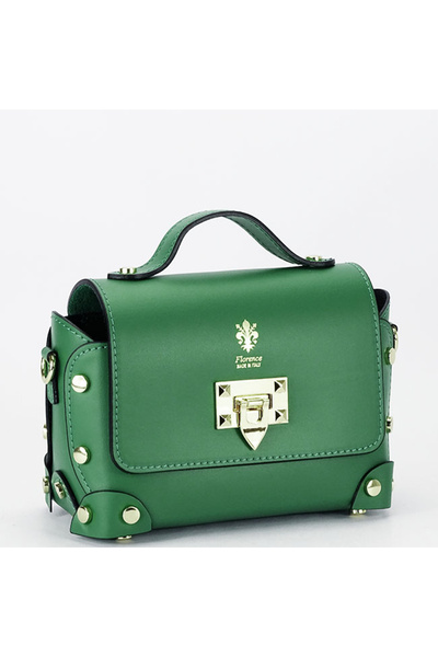 SOFILINE Geantă verde din piele naturală B-1616 131