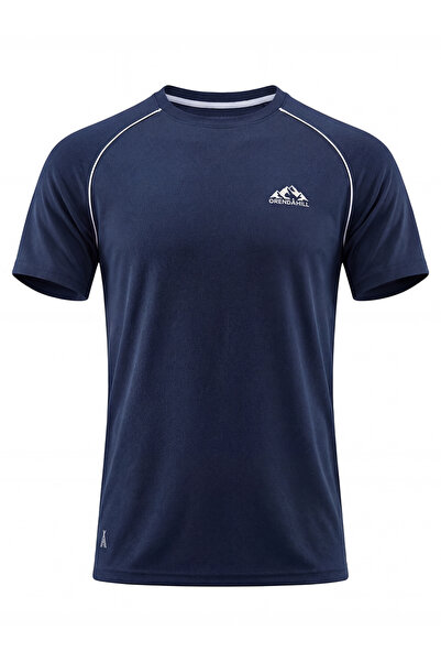 ORENDAHILL Men's Sports T-Shirt Quick-Drying Stretchy Regular Fit Raglan Pipe...