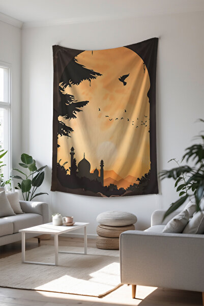 Charmbi Tapiserie islamică decorativă cu design modern și colorat, plină de l...