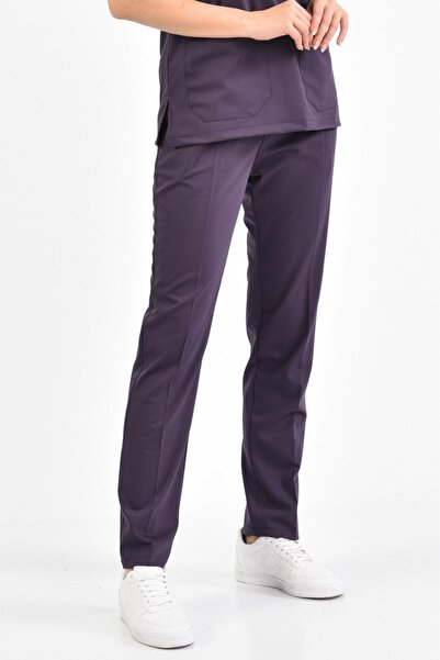 Owlet Medikal Pantaloni chirurgicali Plum Plum material elastic