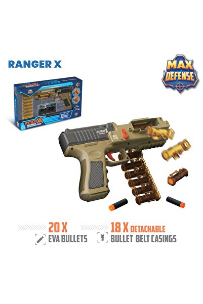 Max Defense Ranger X - Wrangler Bullet Belt & Shell Eject Action Blaster