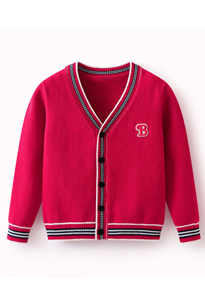 SAPS Striped Cardigan - Red