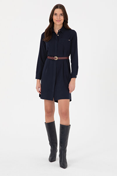 U.S. Polo Assn. Women's Navy Blue Woven Dress 50308530-Vr033