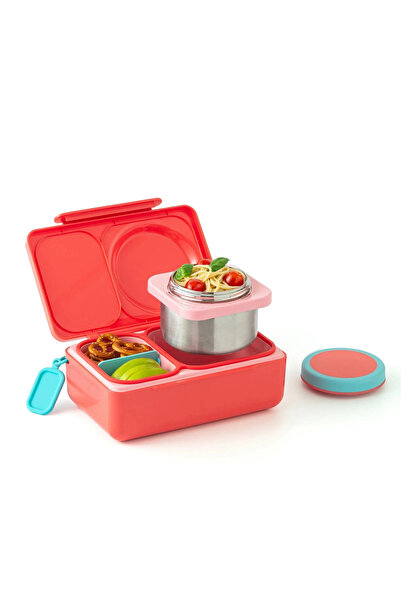 OmieBox - UP Isı Yalıtımlı 2. Nesil Kiraz Pembesi Bento Yemek Kutusu
