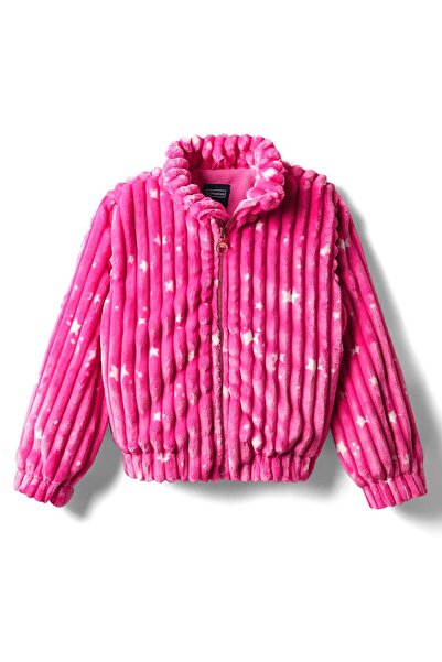 Pine kids Star Printed Winter Jacket - Dark Pink