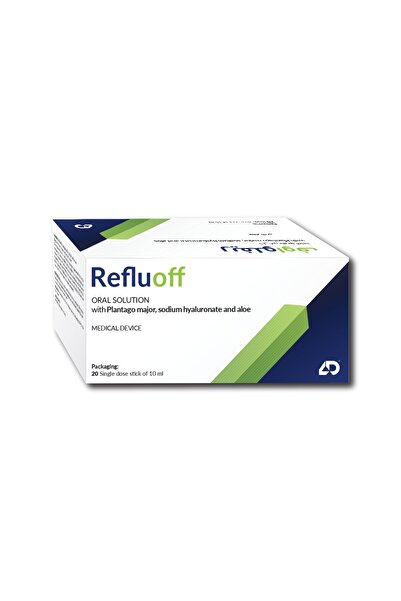 Refluoff with Plantago Major, Sodium Hyaluronate and Aloe Stick 20's