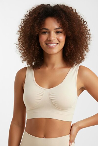 FİT WOMEN Συσφιγκτικό μπουστιέ χωρίς μπανέλες με επένδυση 5040