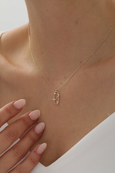 YAVUZ KUYUMCULUK 14 Ayar Altın Şans Kolye