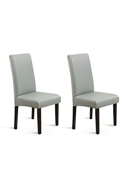 JZS PU Leather Chair Covers Waterproof Stretch Kitchen Seat Protector 2PCS Li...