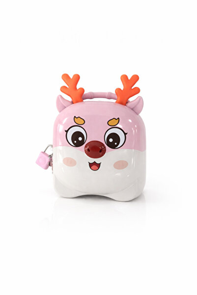 Jaju Baby Κουμπαράς που κλειδώνει με φιγούρα ελαφιού – Μεταλλικό κουτί αποταμ...