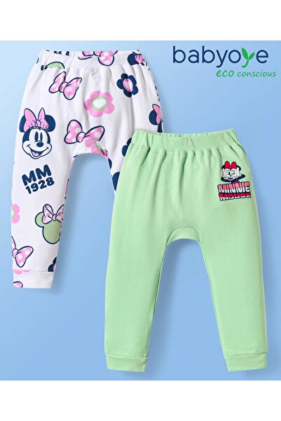 Babyhug Disney جوارب طويلة محبوكة لحفاضات الأطفال بتصميم عائلة ميني ماوس (عبو...