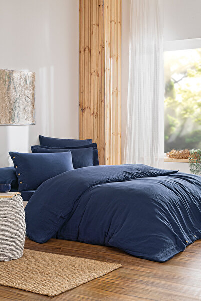 Özdilek Nadia King Size Muslin Duvet Cover Set