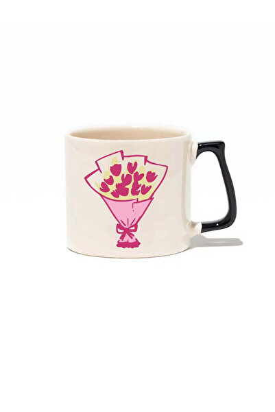 baskigo.com Love Bouquet February 14 Valentine's Day Luxury Mug - Gift Cerami...