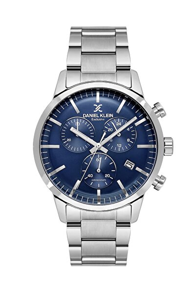 Daniel Klein Curved Glass Steel Strap Luxury Design Men's Wristwatch with 2 Y...