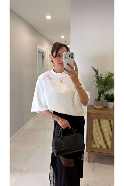 BİRCANÇİL Rotka Ekru Premium Shoulder Pad Pack T-Shirt