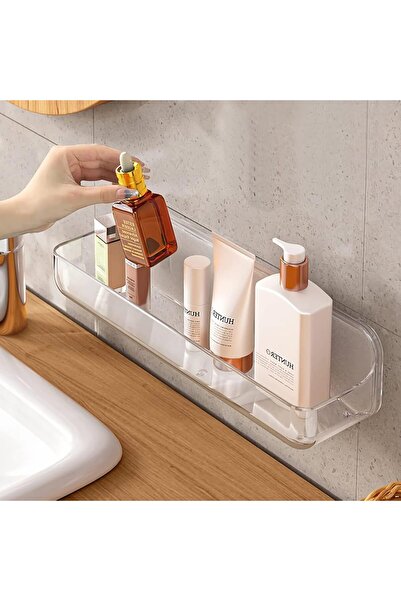 Arabest No Drilling Hang Walls Adhesive Shelf, with Self Adhesive Tape for Ba...