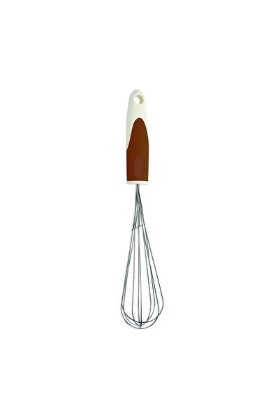 Güral Porselen Ghidini Steel Whisk with Silicone Handle Brown
