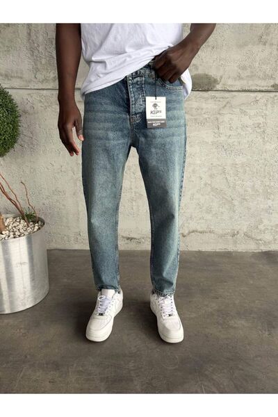 KağanKY Blue Washed Boyfriend Jean