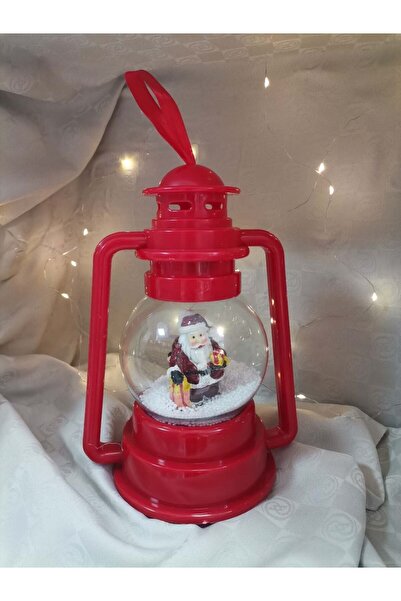 sanlikirtasiye06 Kar Püskürten Gaz Lambası Noel Baba Müzikli Kurmalı Kar Küresi