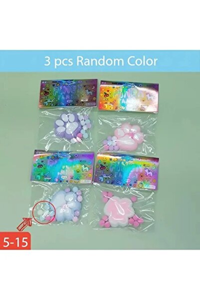 MyClean Nostarjik Karne Hediyesi Sukuşi Kedi Patisi Karışık Renkli Squishy 6 ...