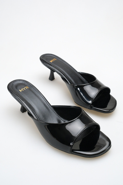 meyra'nın ayakkabıları Women's Heeled Sandals Black Patent Leather