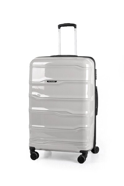 POLO&SKY Azra Model Taş Rengi PP Polipropilen Kırılmaz Büyük Boy Valiz Bavul