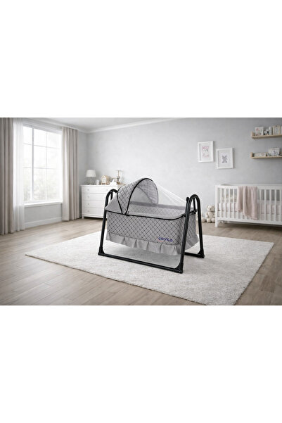 Joyko Baby Kapitone Desenli Tenteli Anne Yanı Sallanır Portatif Sepet Beşik