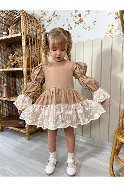 Alvadonna ΦΟΡΕΜΑ ΚΟΡΙΤΣΙΟΥ ΜΕ ΜΑΝΙΚΙΑ ΤΥΠΟΥ ΜΠΑΛΟΝΙ ΚΑΙ ΛΕΠΤΟΜΕΡΕΙΕΣ ΑΠΟ ΤΟΥΛ