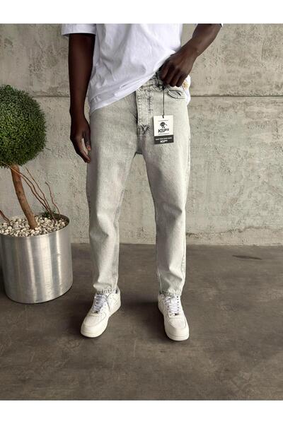 KağanKY Gray Washed Boyfriend Jean