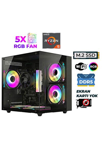 XASER Raze X20 Ryzen 5 7600 32GB DDR5 Ram 1TB M.2 NVMe SSD Hazır Tavsiye Sistem