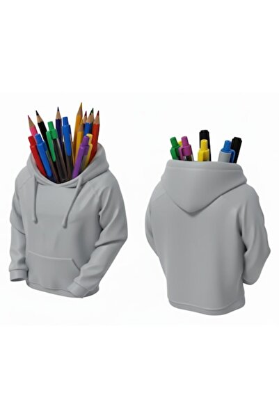 OEM Hoodie Design Pencil Holder, Gray, for Office