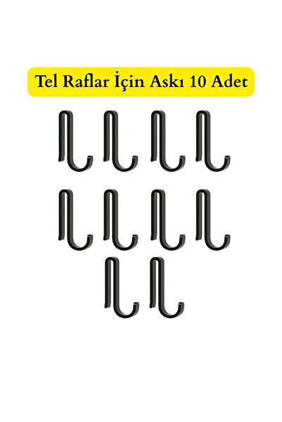 Home Stuff Black 10 Pieces Hard Plastic Hook Hangers Plastic Hanging Fixtures...