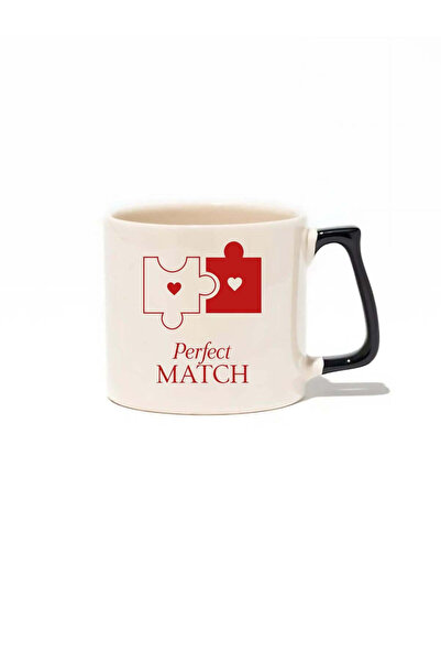 baskigo.com Perfect Match February 14 Valentine's Day Luxury Mug - Gift Ceram...