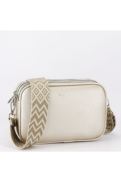 Flora&Co Paris Medium metallic ivory bag B-H6915 14