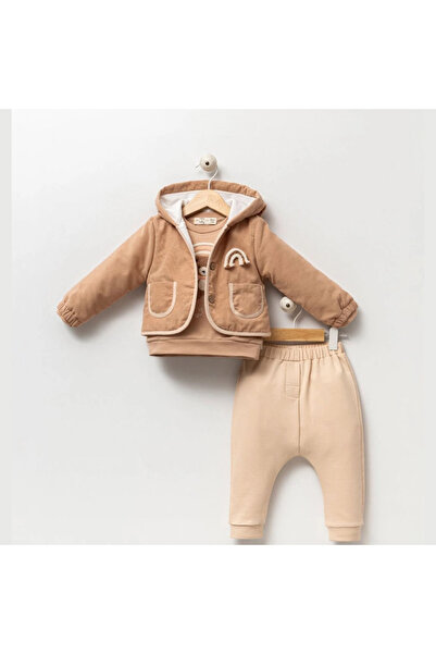 Micii Ștrumfi Set 3 Piese Băieței Thiago, 100% Bumbac