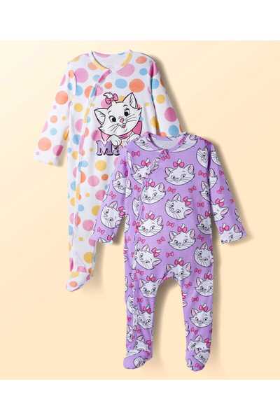 Babyhug Disney أطقم نوم متشابكة القدمين برسومات ماري من فيلم أريستوكاتس (عبوة...