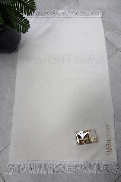 YİGİTECH İsme Özel Mini Kuran İncili tespih Zikirmatik İsimli Seccade seti