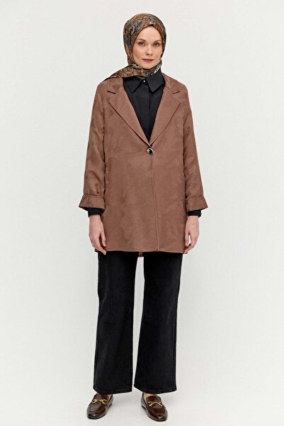 Setrms Desenli Mono Kapamalı Ceket