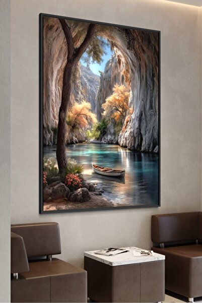 ARTAN GALLERY İtalyan Kadife Doğa Manzaralı Duvar Tablosu | Yağlı Boya Görünü...