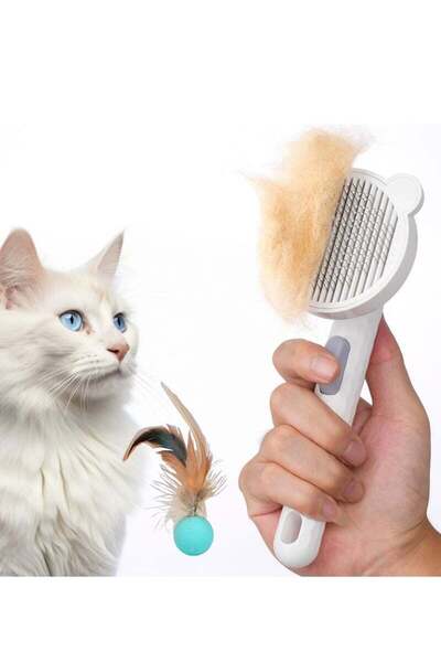 Arabest فرشاة للقطط لإزالة الشعر المتساقط، فرش للقطط المنزلية، فرشاة للقطط وا...