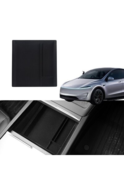 TESLA Juniper Center Console Organizer Medium - Non-Slip Surface Fabric Cover...
