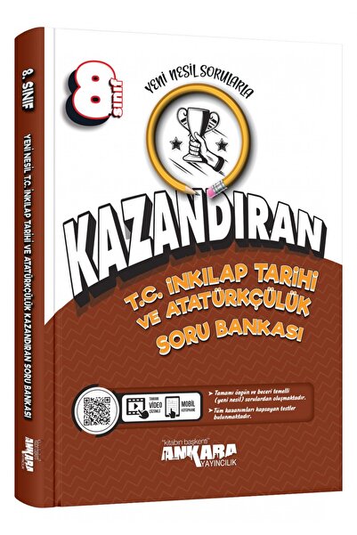Ankara Yayıncılık 8. Sınıf Kazandıran inkılap Tarihi ve Soru Bankası
