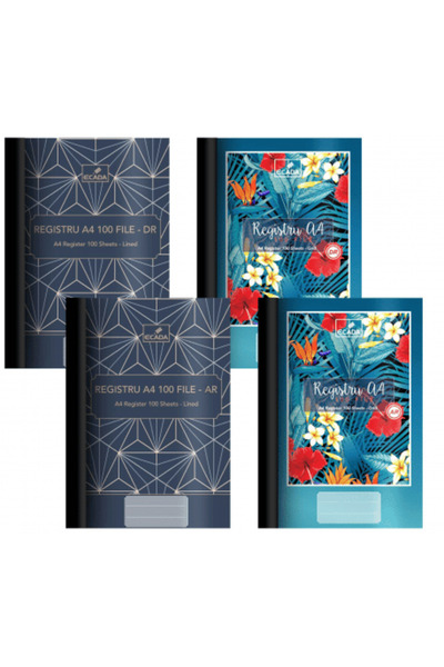 Ecada A4 Cardboard Register, 100 AR sheets,