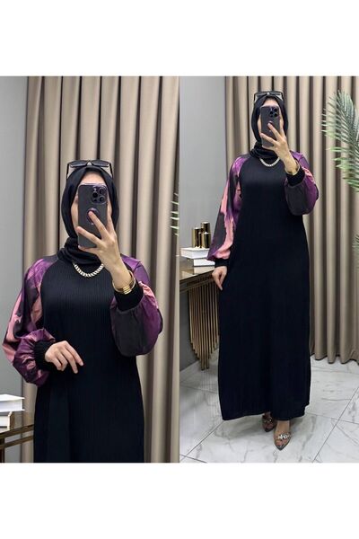 Sum KOLLARI DESENLİ ELBİSE