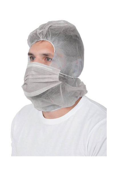 ardon Disposable hooded capes, 50 pcs, white, Astro-Cap