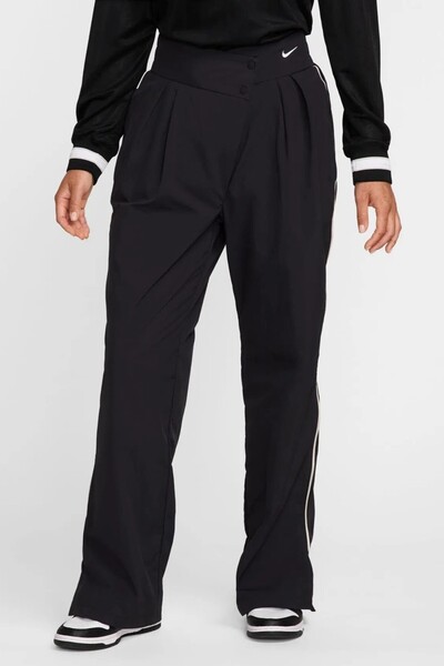 Nike Sportswear Swoosh Plus Woven Women's Pant Black Women's Sweatpants Black